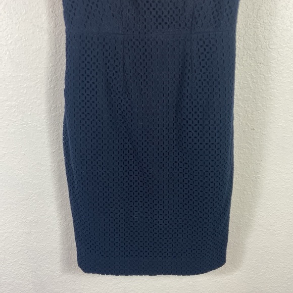 EUC J. Crew navy eyelet tank dress 2 - Picture 5 of 6
